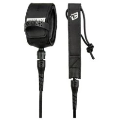 Leash Surf Creatures Of Leisure Superlite Pro - Black Silver 6'0'' / 183 Cm