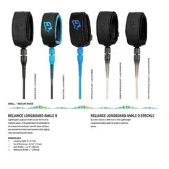 Leash Longboard Creatures Of Leisure Relliance Longboard Ankle - Black / Black - 10'0" / 305 Cm -Quiksilver Surf Boutique 53e85b2479b20e8a7570a4c032431338cec97299 E22CREAWAT85222 CRTR0075850 2