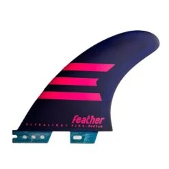 Ailerons Surf Feather Fins Ultralight - 3 Dérives - Purple